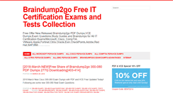Desktop Screenshot of braindump2go.org