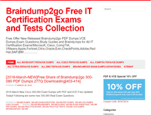 Tablet Screenshot of braindump2go.org